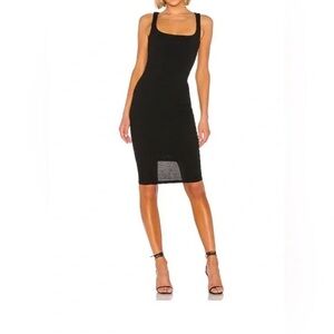 Superdown Elegant Black Sleeveless Midi Dress
